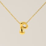 Gold color / 1 Piece Simple Series Daily Letter P Titanium Steel  Gold Color Unisex Pendant Necklaces Picture16